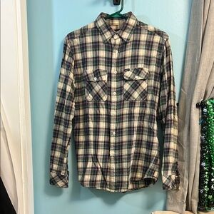 Matix Teal, Creame, and Purple Flannel Shirt